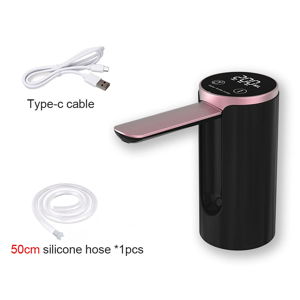 Pompe à eau électrique intelligente, pompe à eau automatique, distributeur d'eau potable aste, bouteille pliable, bureau, 19 litres