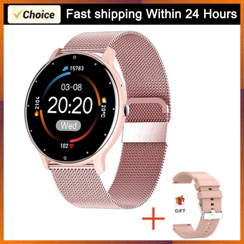 LIGE 2026 montre intelligente femmes hommes dames cadeau Sport Fitness hommes montres moniteur de fréquence cardiaque étanche Smartwatch pour Android IOS