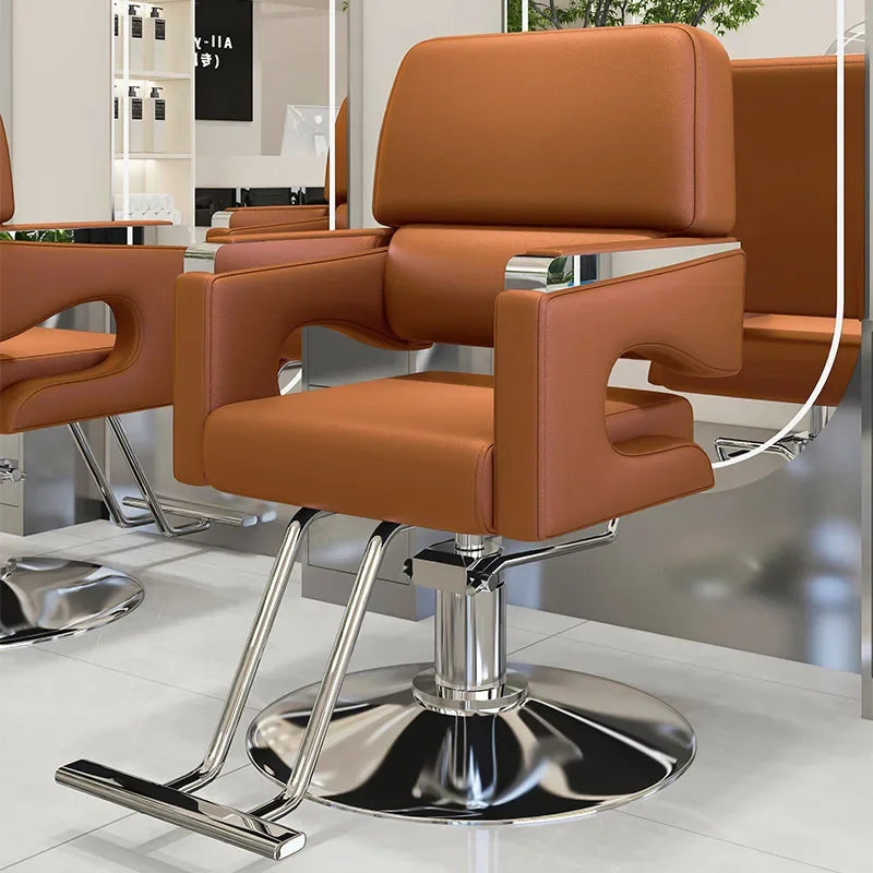 Chaise de barbier nordique moderne confortable Salon de luxe chaise de coiffeur ergonomique beauté meubles de cheveux Kapperstoel personnalisés