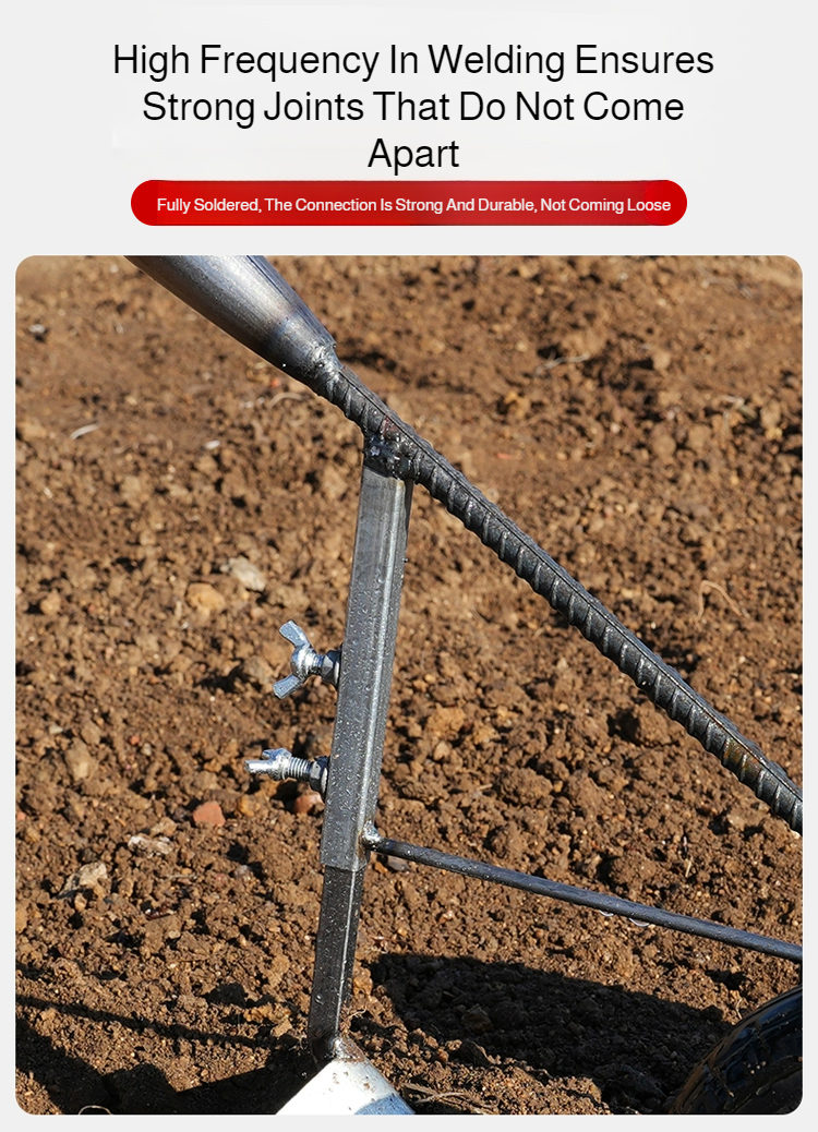 Charrue multifonction manuelle 3-en-1, motoculteur à double roue, désherbeur, cultivateur et outil à sillonner pour jardin