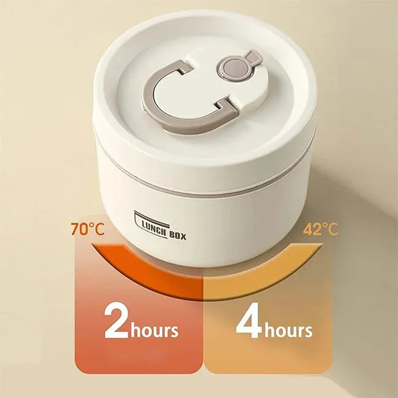 Ensemble de récipients à déjeuner isolés portables avec boîte à déjeuner thermique 3 récipients à déjeuner empilables séparés pour enfants adultes