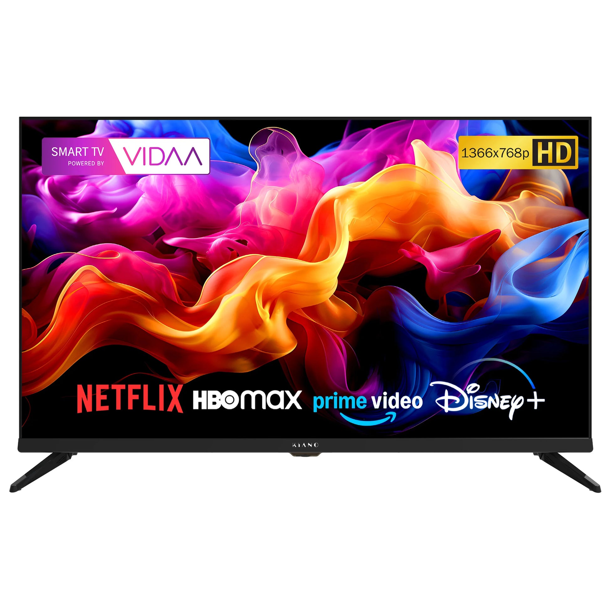 Smart TV HD 1366x768p avec VIDAA, Netflix, Disney+, Prime Video et HBO Max