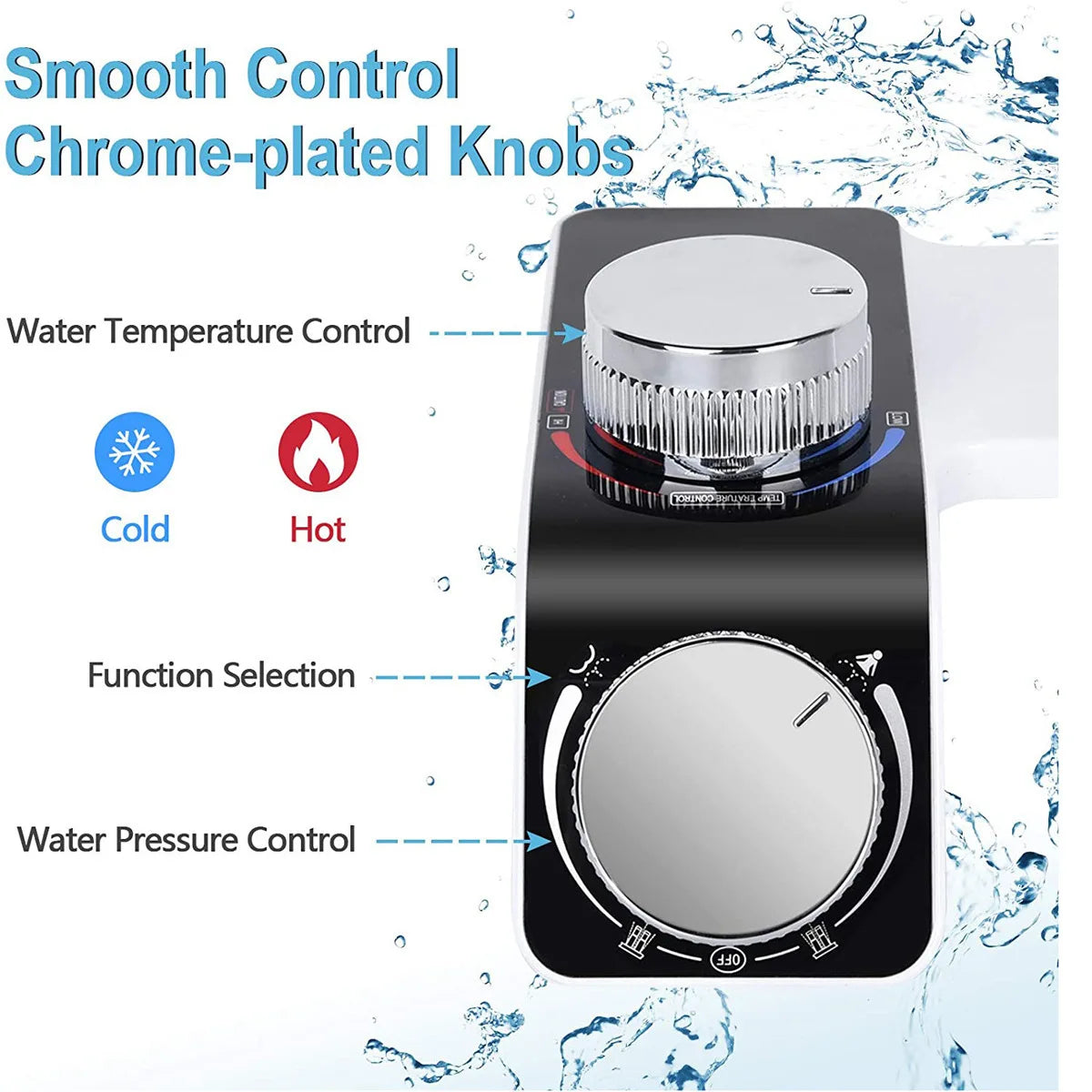Bidet siège de toilette fixation Non électrique autonettoyant double buses lavage chaud froid mélangeur eau dame salle de bain accessoires pulvérisateur