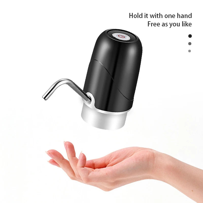 Pompe à eau électrique sans fil, design compact, facile à tenir d'une main, idéale pour bouteilles