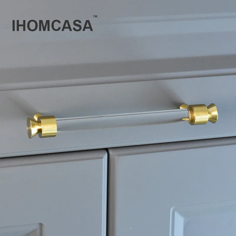 IBathroom-Poignée de meuble moderne en laiton doré, boutons de porte d'armoire de cuisine, cristal acrylique, MELPulls, garde-robe Chi Board, MC.co.jp
