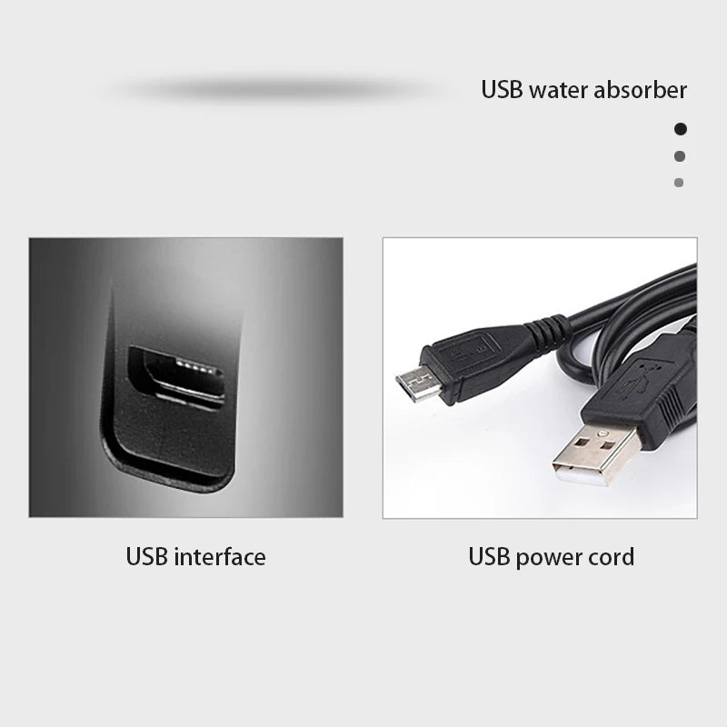 Câble USB noir avec connecteur micro-USB et USB standard, interface de charge pour gadgets high-tech