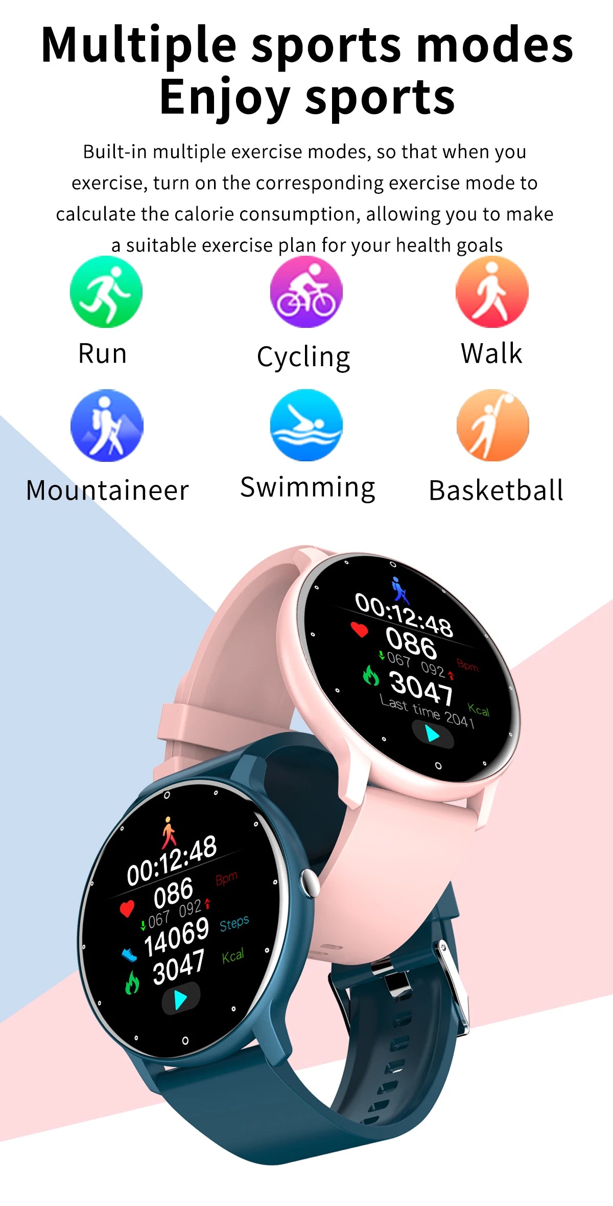 LIGE 2026 montre intelligente femmes hommes dames cadeau Sport Fitness hommes montres moniteur de fréquence cardiaque étanche Smartwatch pour Android IOS