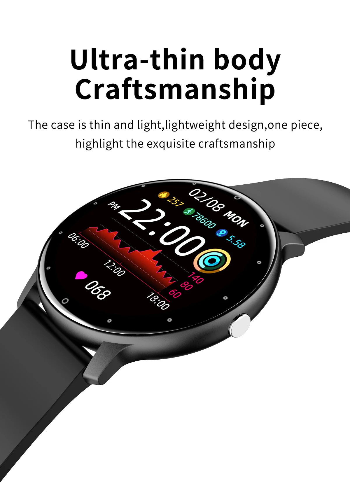 LIGE 2026 montre intelligente femmes hommes dames cadeau Sport Fitness hommes montres moniteur de fréquence cardiaque étanche Smartwatch pour Android IOS