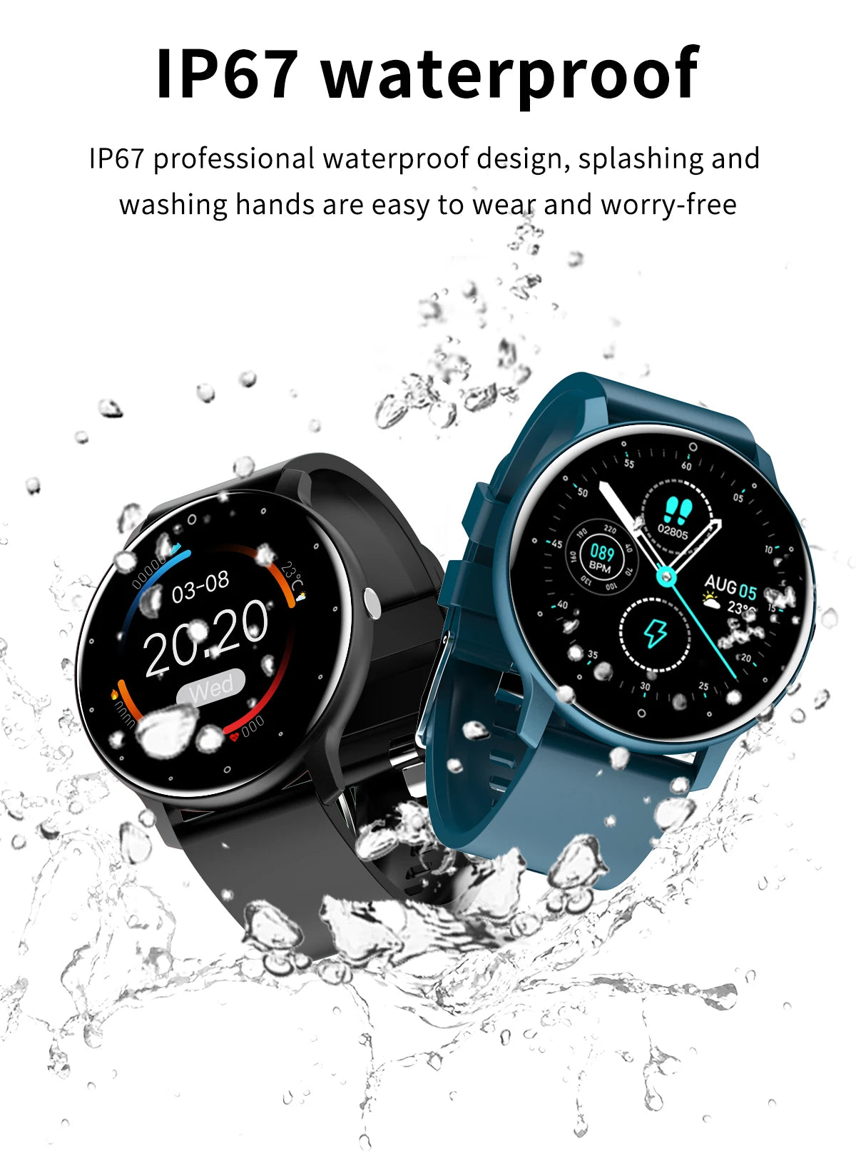 LIGE 2026 montre intelligente femmes hommes dames cadeau Sport Fitness hommes montres moniteur de fréquence cardiaque étanche Smartwatch pour Android IOS