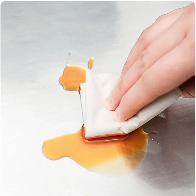 Autocollant mural en acier inoxydable brossé argenté de 40 cm, imperméable, résistant à l'huile, auto-adhésif, papier peint pour cuisine, réfrigérateur, comptoir