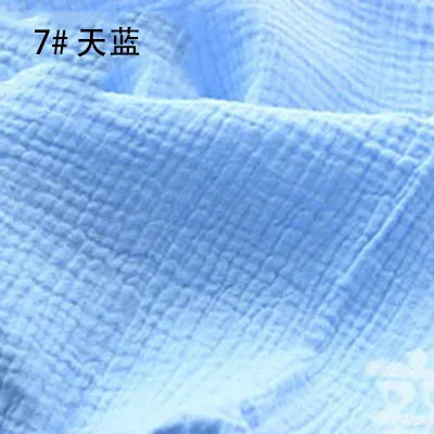 Tissu drapé en coton et lin, 100x135cm, Double gaze, crêpe, vêtements pour bébé, jupe pour dames, vêtements de nuit