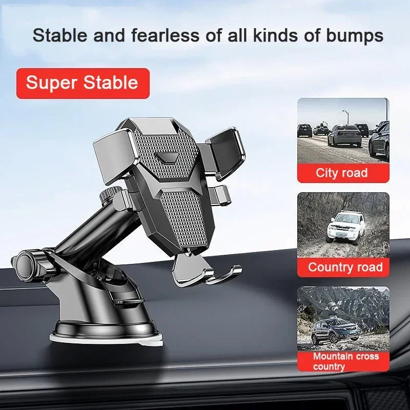 NOUVEAU Support de téléphone universel pour voiture à ventouse 360° °   Support de téléphone portable pour tableau de bord de voiture, compatible avec iPhone, Samsung, Xiaomi