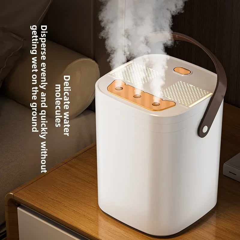 Humidificateur à trois buses 1,8 l, vaporisateur d'aromathérapie de grande capacité, diffuseur d'huile essentielle, veilleuse domestique, humidificateur d'air