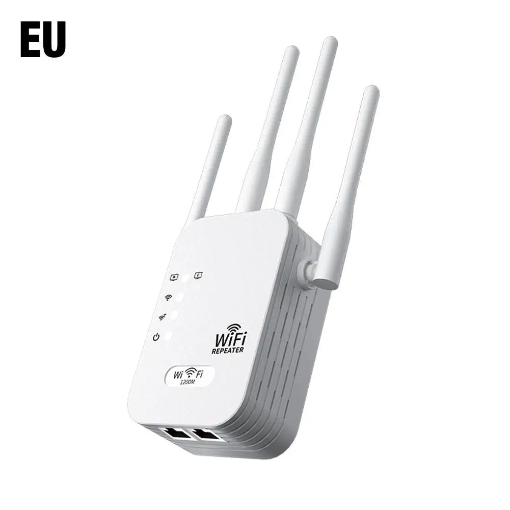 Répéteur WiFi 1200M avec 4 antennes, amplificateur de signal sans fil pour connexion internet stable