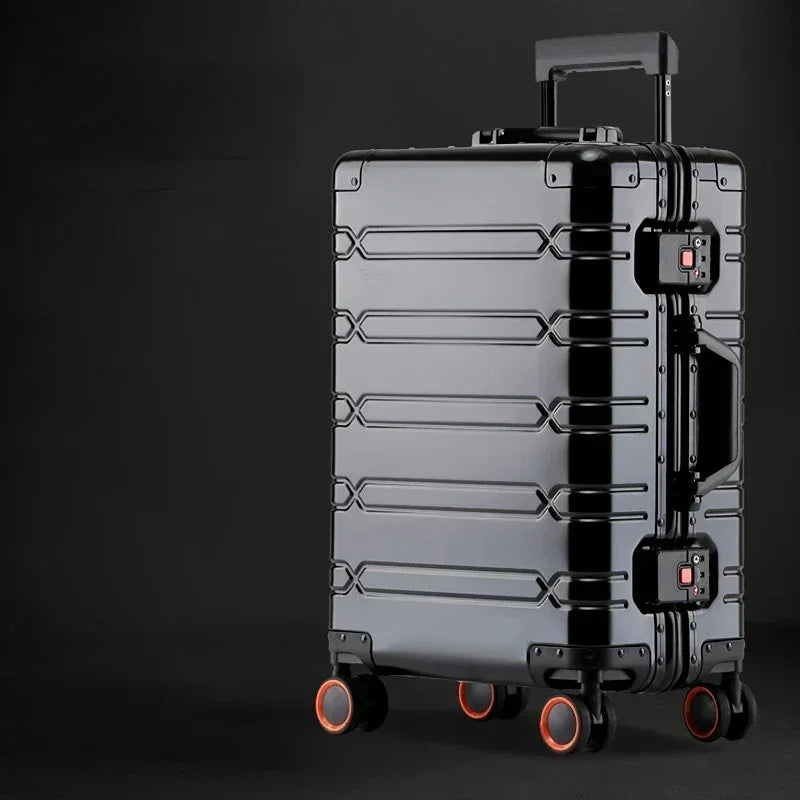 TravelTrolley bagages 20 ''valise de cabine à main sacs de voyage bagages roulants valise de voyage en alliage d'aluminium-magnésium