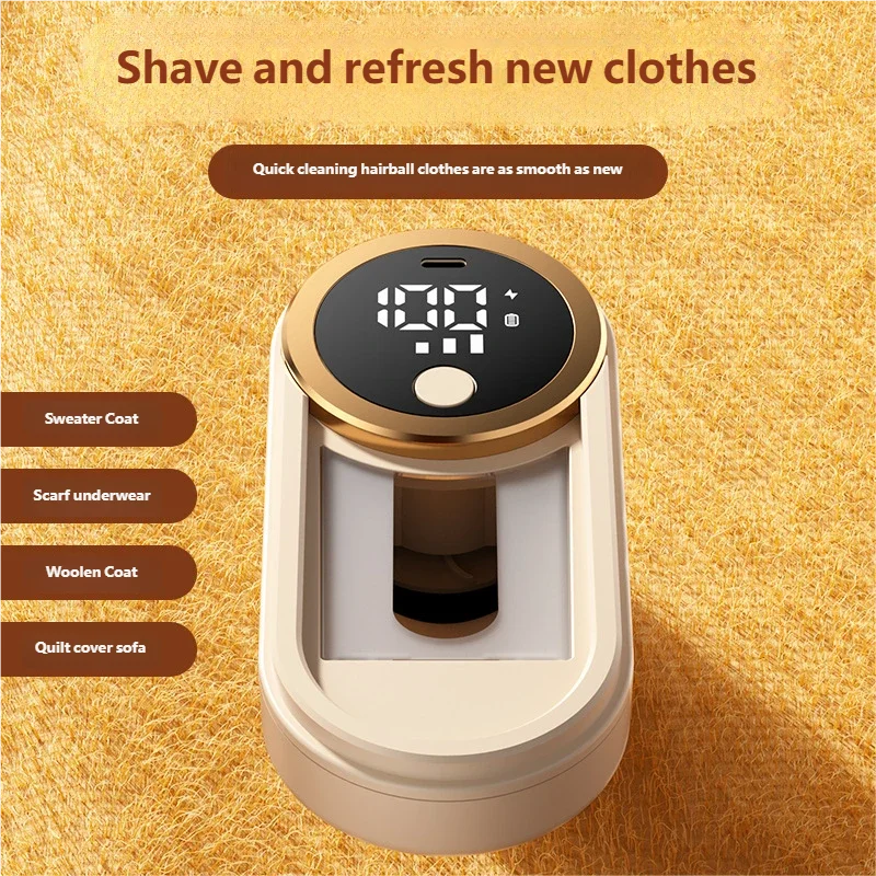 Dépileur électrique pour vêtements, écran numérique, idéal pour pulls, écharpes et manteaux en laine