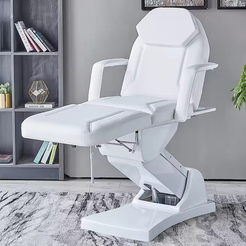 Table de massage électrique à 3 moteurs, fauteuil d'esthéticienne réglable, table de spa médical, table de massage, mobilier de salon de beauté pour extensions de cils