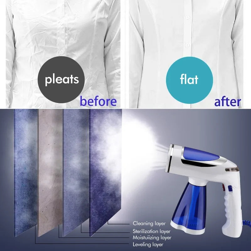 Vaporisateur à vapeur pour vêtements, élimine les plis, nettoie et humidifie les tissus