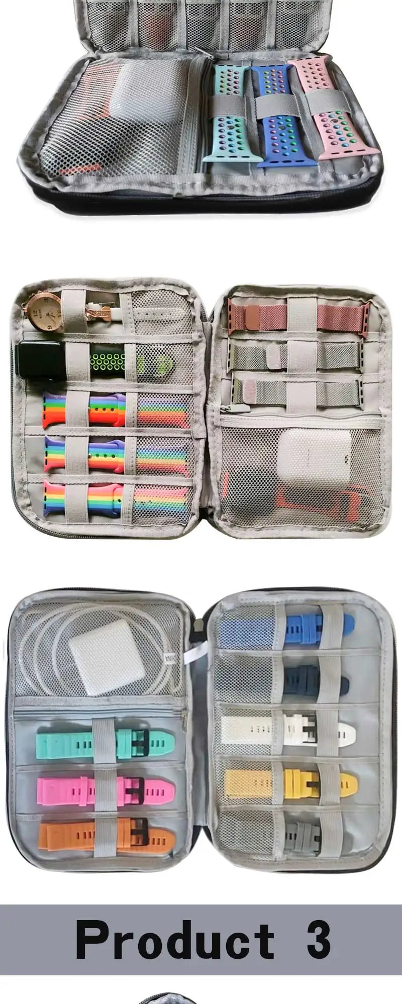Boîte Portable étanche support de montre organisateur de rangement pour hommes femmes boîtes de montre intelligente pour Apple bracelet de montre boîte de rangement montres