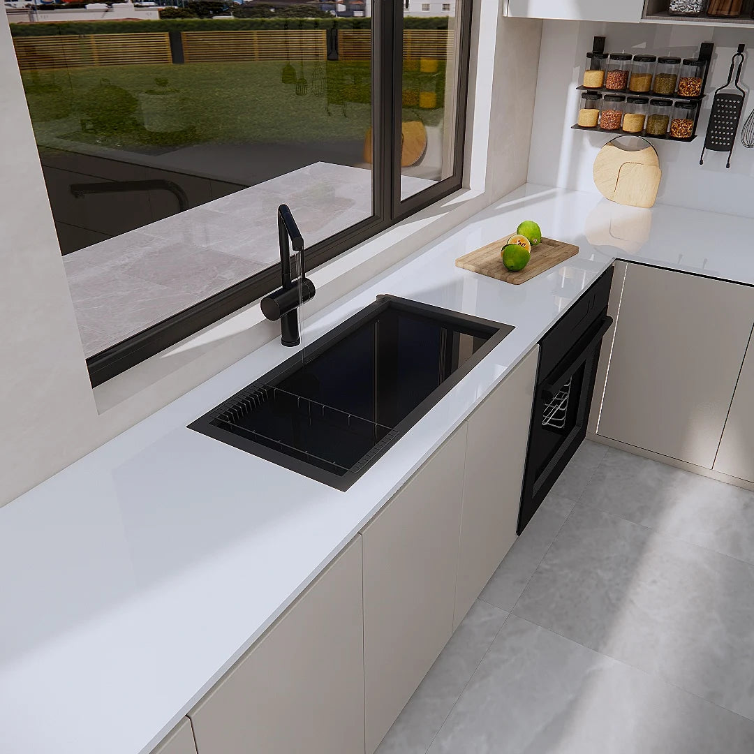 Papier peint auto-adhésif blanc brillant, imperméable, résistant à l'huile, film de rénovation pour meubles en PVC, autocollant pour armoires de cuisine
