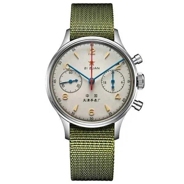Montres pour hommes 1963 pilote montre automatique 42mm étanche rétro quartz chronographe montre habillée vintage