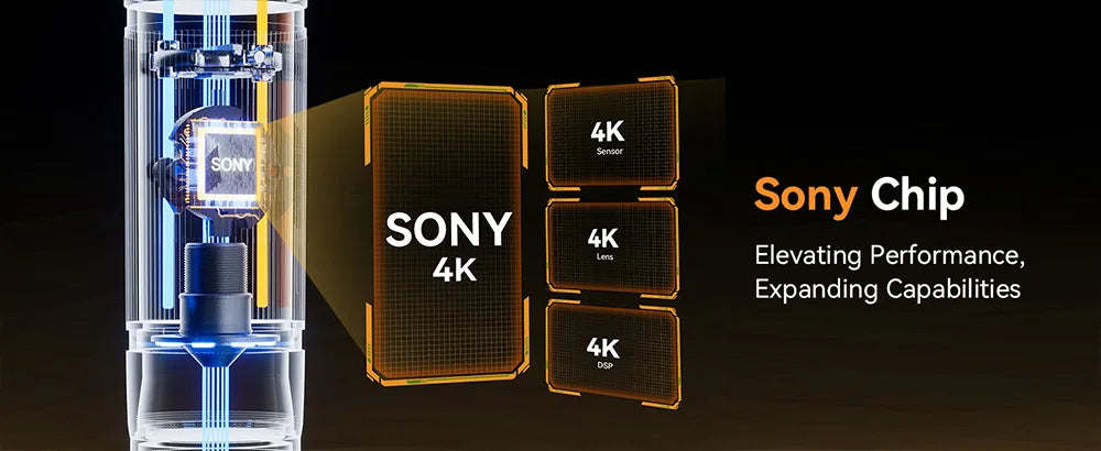 Elikliv EM4K 4K HDMI Microscope numérique pour l'électronique 8 "2000X Microscope à souder pour la réparation d'inspection de PCB avec support 10"
