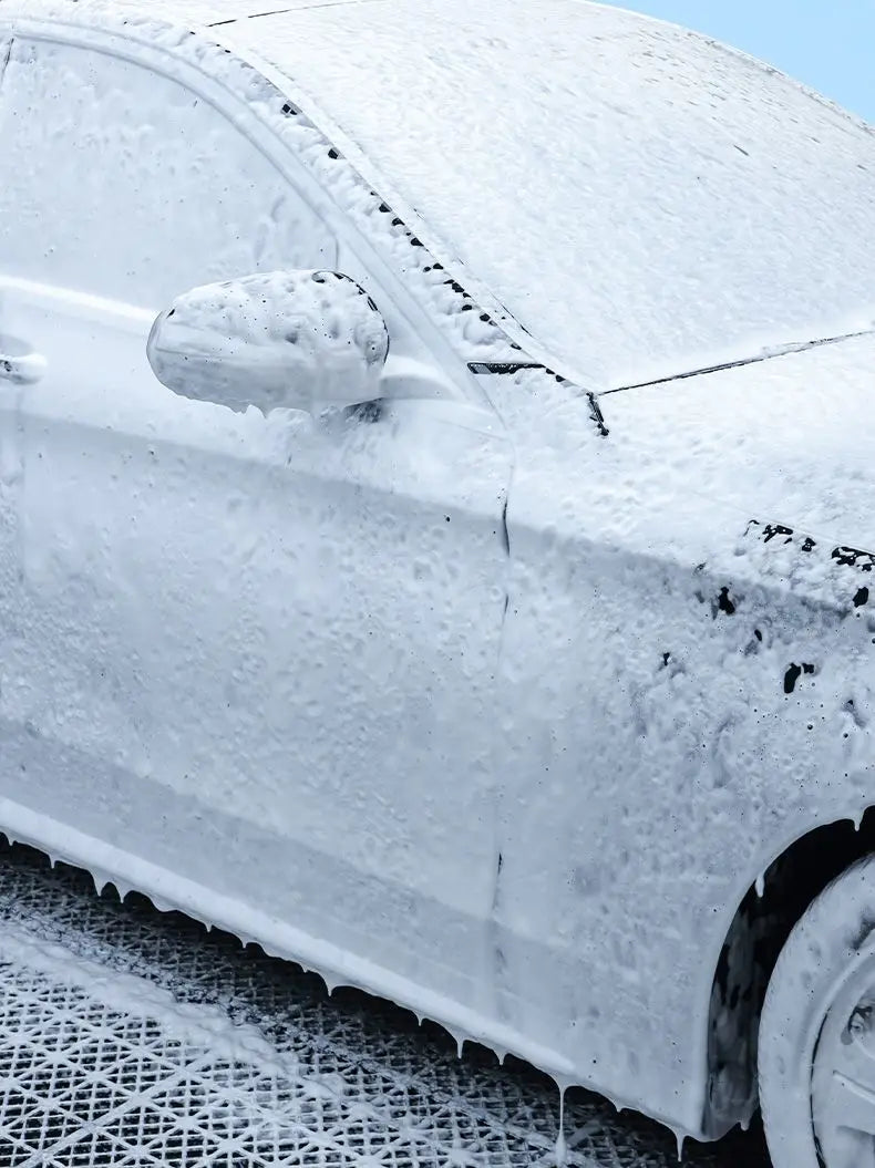 Pulvérisateur de mousse à pompe à main avec 3 types de buses, canon à mousse pneumatique à main, pulvérisateur de mousse de neige, bouteille de lavage de voiture, fenêtre de voiture, livres, 2L