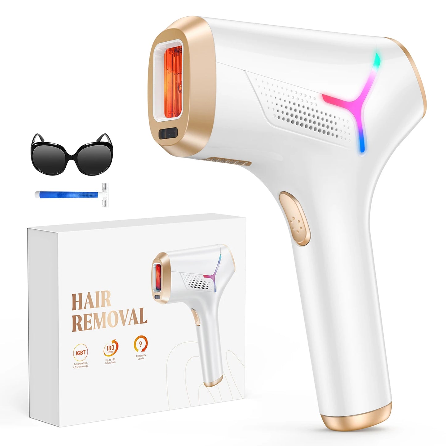 990000   Flashes Épilation au laser pour femmes et hommes Épilation IPL Corps Bikini et zones du visage Épilation permanente indolore
