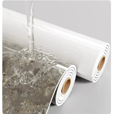 Papier peint auto-adhésif en mousse épaisse de marbre, 1 rouleau, Imitation de carrelage, autocollant mural imperméable pour salle de bains, décoration de salon