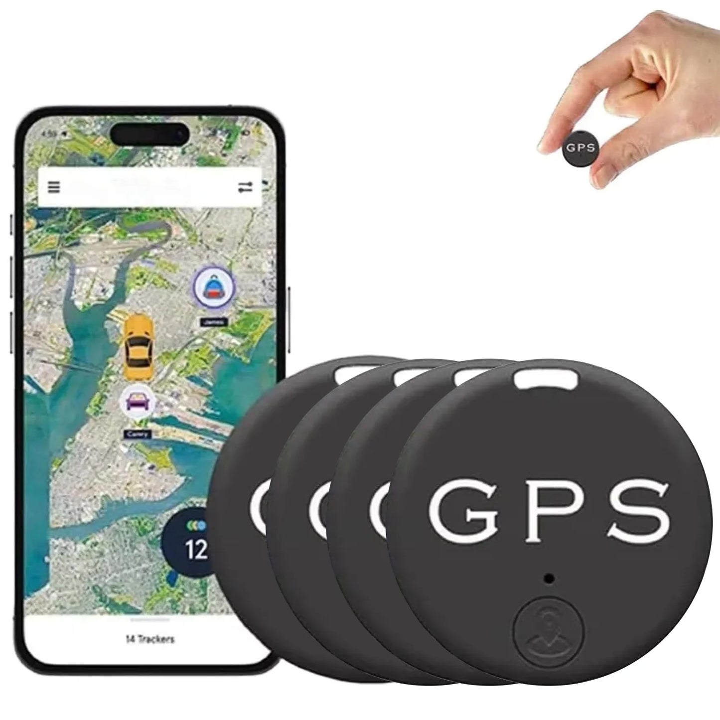 Localisateur Anti-perte de suivi de véhicule de voiture, Mini traceur GPS pour localisateur de véhicules, traqueur pour système de suivi Bluetooth