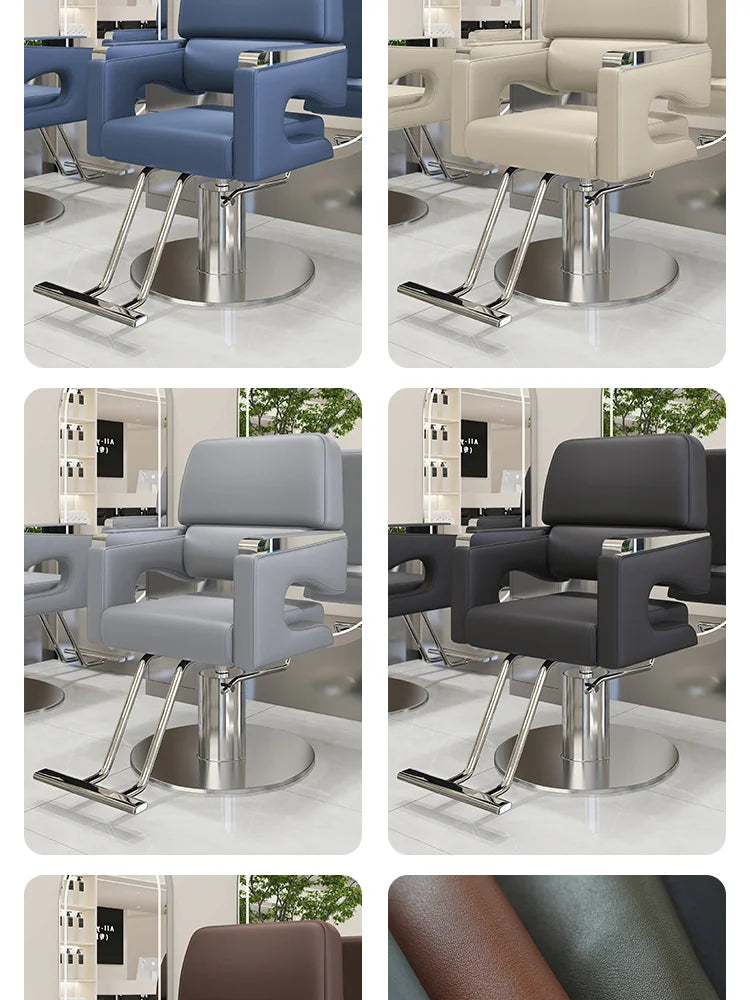 Chaise de barbier nordique moderne confortable Salon de luxe chaise de coiffeur ergonomique beauté meubles de cheveux Kapperstoel personnalisés