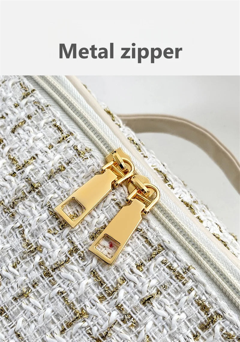 Nouvelle Trousse de Maquillage Portable pour Femme, Style Parfumé, Simple et Tendance, Grande Capacité, pour le Maquillage et les Voyages