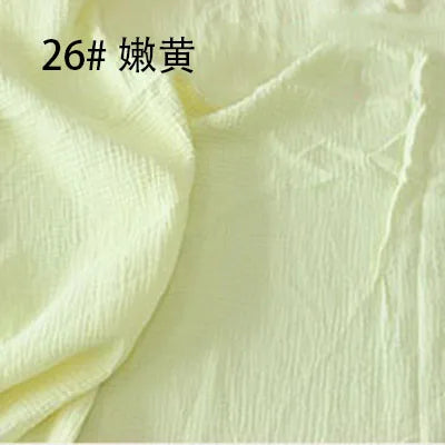 Tissu drapé en coton et lin, 100x135cm, Double gaze, crêpe, vêtements pour bébé, jupe pour dames, vêtements de nuit