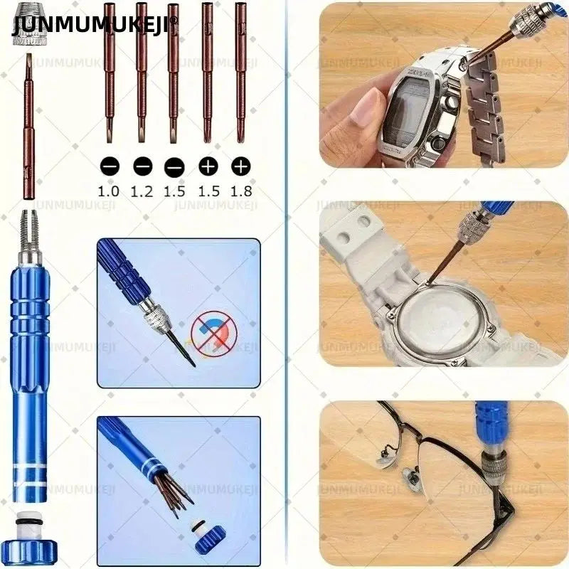 Outils de réparation d'entretien de montres, réglage des sangles de montre, remplacement de 24.com 147 pièces, démontage et installation