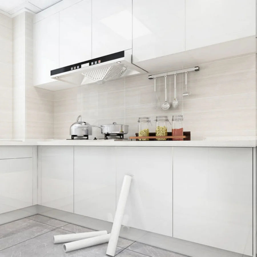 Papier peint auto-adhésif imperméable à l'huile pour cuisine, 10M, autocollants pour rénovation d'armoire, décoration murale anti-moisissure sans formaldéhyde