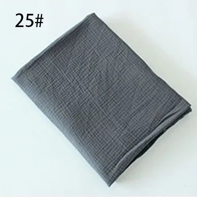 Tissu drapé en coton et lin, 100x135cm, Double gaze, crêpe, vêtements pour bébé, jupe pour dames, vêtements de nuit