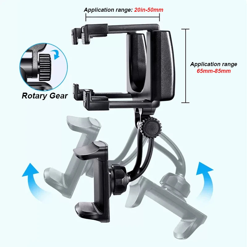 SEAMETAL-Support de téléphone pour rétroviseur de voiture, réglage de la rotation libre, pince stable, support de téléphone pour smartphone, navigation rapide, ket