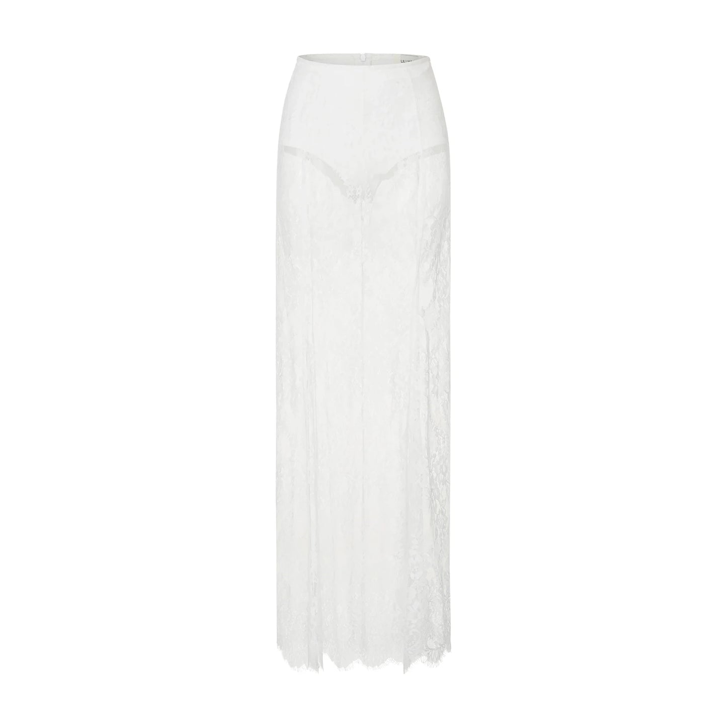 Tornova – robe en dentelle sans bretelles pour femme, ensemble élégant et Sexy, gilet à bretelles, taille haute, jupe longue d'épissure, Slim, Banquet, 2 pièces