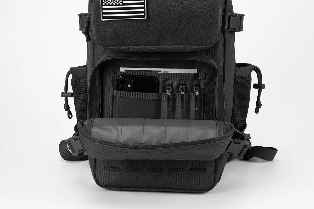 25L sac à dos tactique sac de plein air sac à dos de fitness sac à dos MOLLE femmes/hommes randonnée sac à dos de survie hommes double porte-gobelet