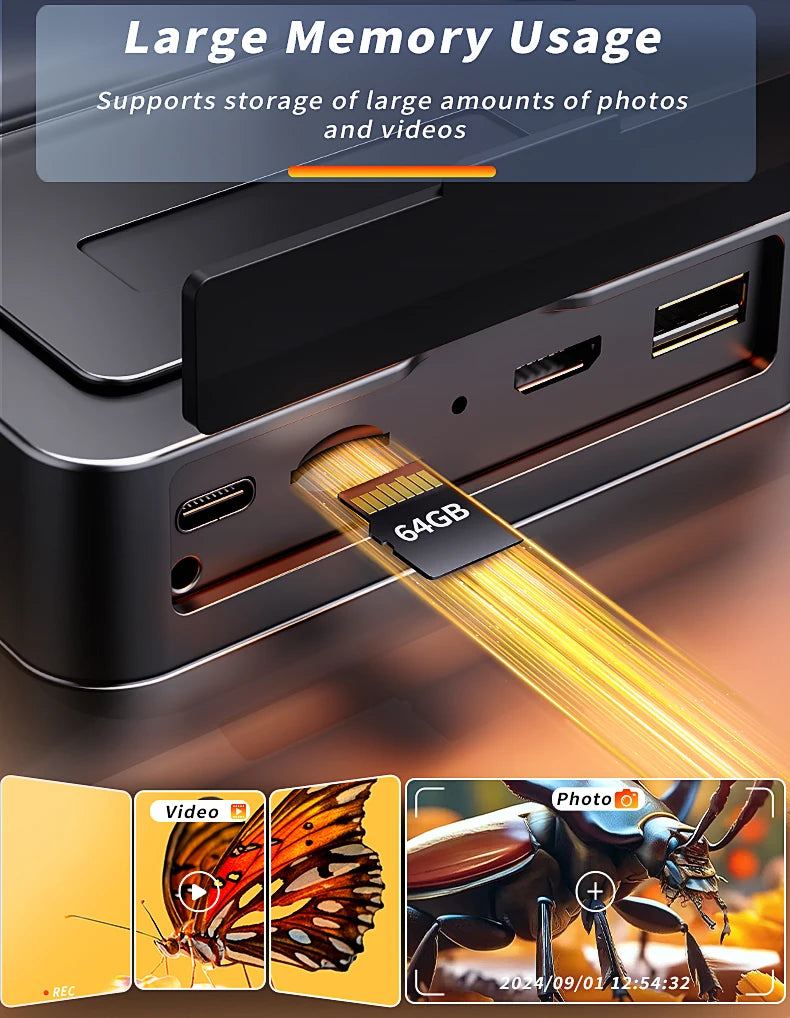 Microscope numérique HDMI 2500X, 3 objectifs 2K, caméra vidéo, écran IPS 10.1 pouces, bricolage, réparation de téléphones électroniques, outils de soudage