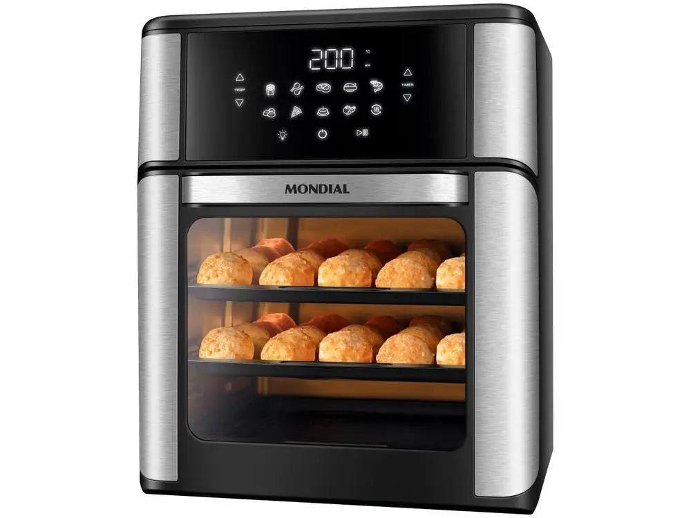 Friteuse électrique sans huile/four à air chaud Mondial AFON-12L-BI Noir 12L - 220V