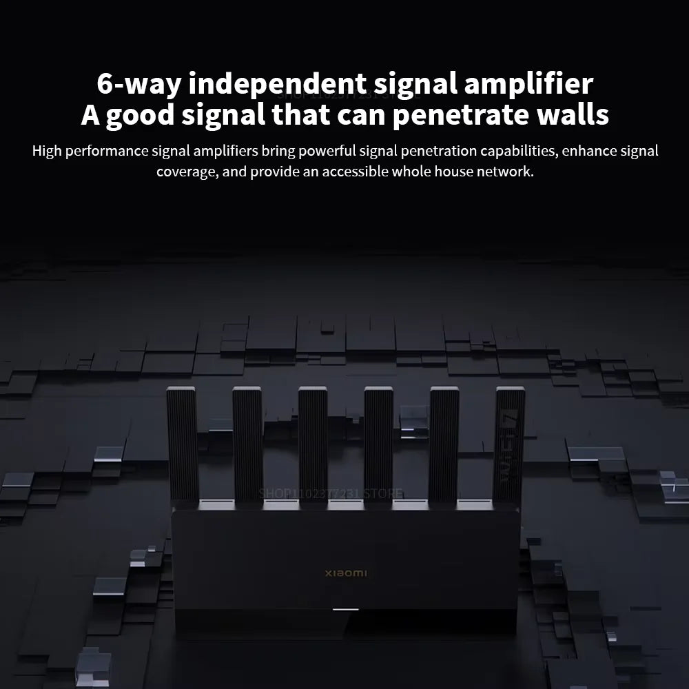 Routeur Xiaomi BE6500 Quad Nucleus Wifi7, port Ethernet 2.5G, double fréquence 2.4/5GHz, 6 amplificateurs de signal indépendants, Mesh 6500Mbps