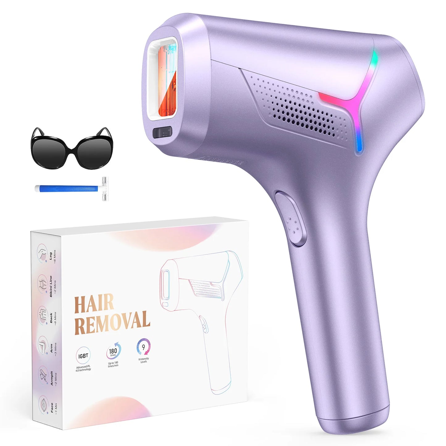 990000   Flashes Épilation au laser pour femmes et hommes Épilation IPL Corps Bikini et zones du visage Épilation permanente indolore