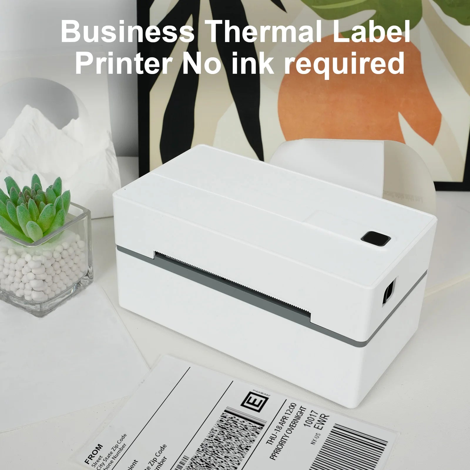 Imprimante thermique sans encre pour étiquettes, idéale pour le business et les colis