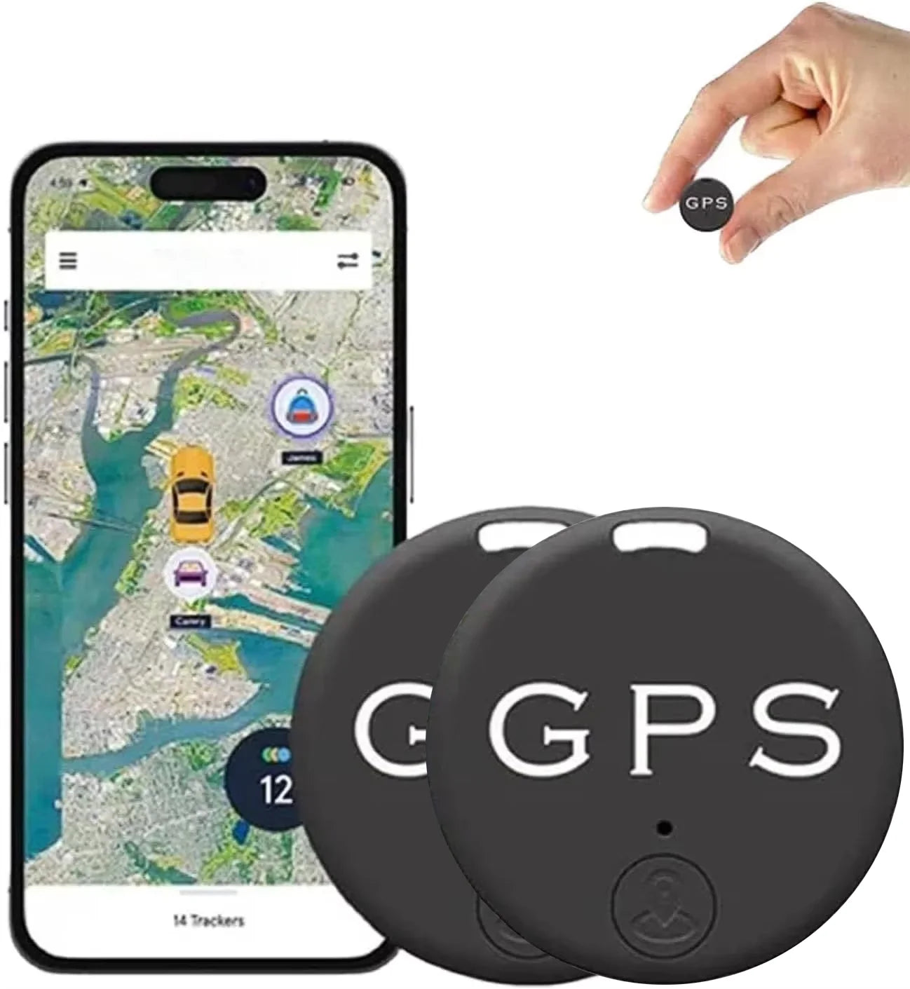 Localisateur Anti-perte de suivi de véhicule de voiture, Mini traceur GPS pour localisateur de véhicules, traqueur pour système de suivi Bluetooth