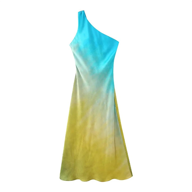 Mini Robe Plissée à Col Diagonal pour Femme, Vêtement à Manches Courtes et Imprimé, Style Urbain, pour ix, Nouvelle Collection 2024