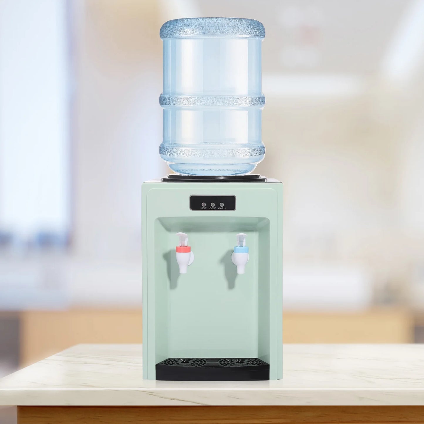 Distributeur d'eau chaud/froid avec réservoir, design moderne pour cuisine ou bureau