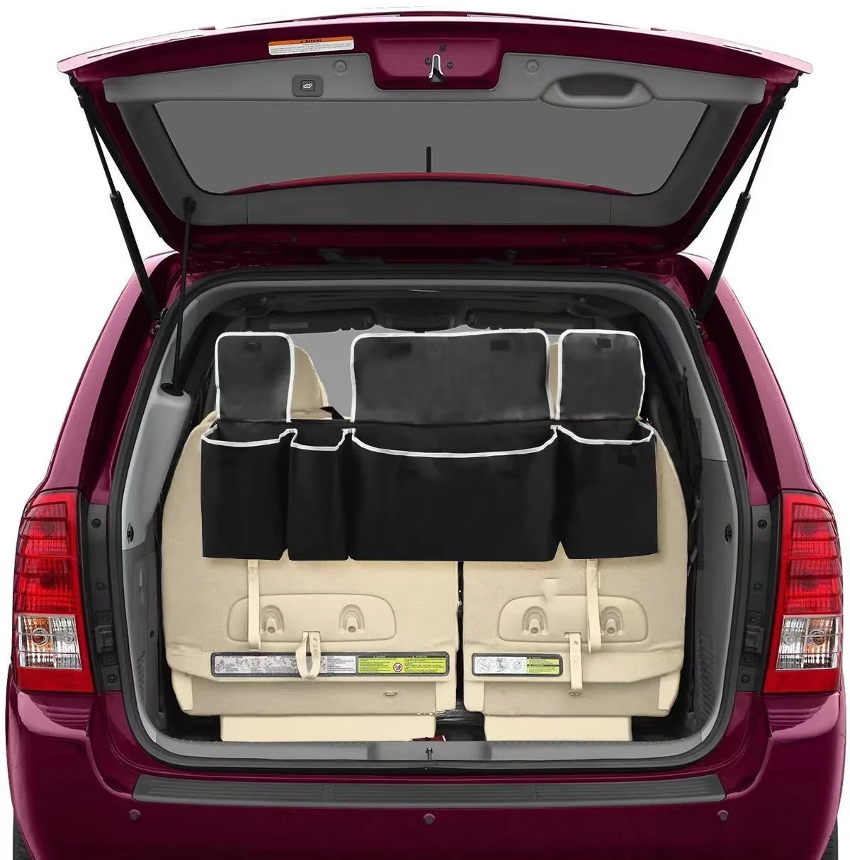 Sac de rangement polyvalent en tissu Oxford pour coffre de voiture, boîte de rangement suspendue pour siège arrière de véhicule pour intérieur d'automobile