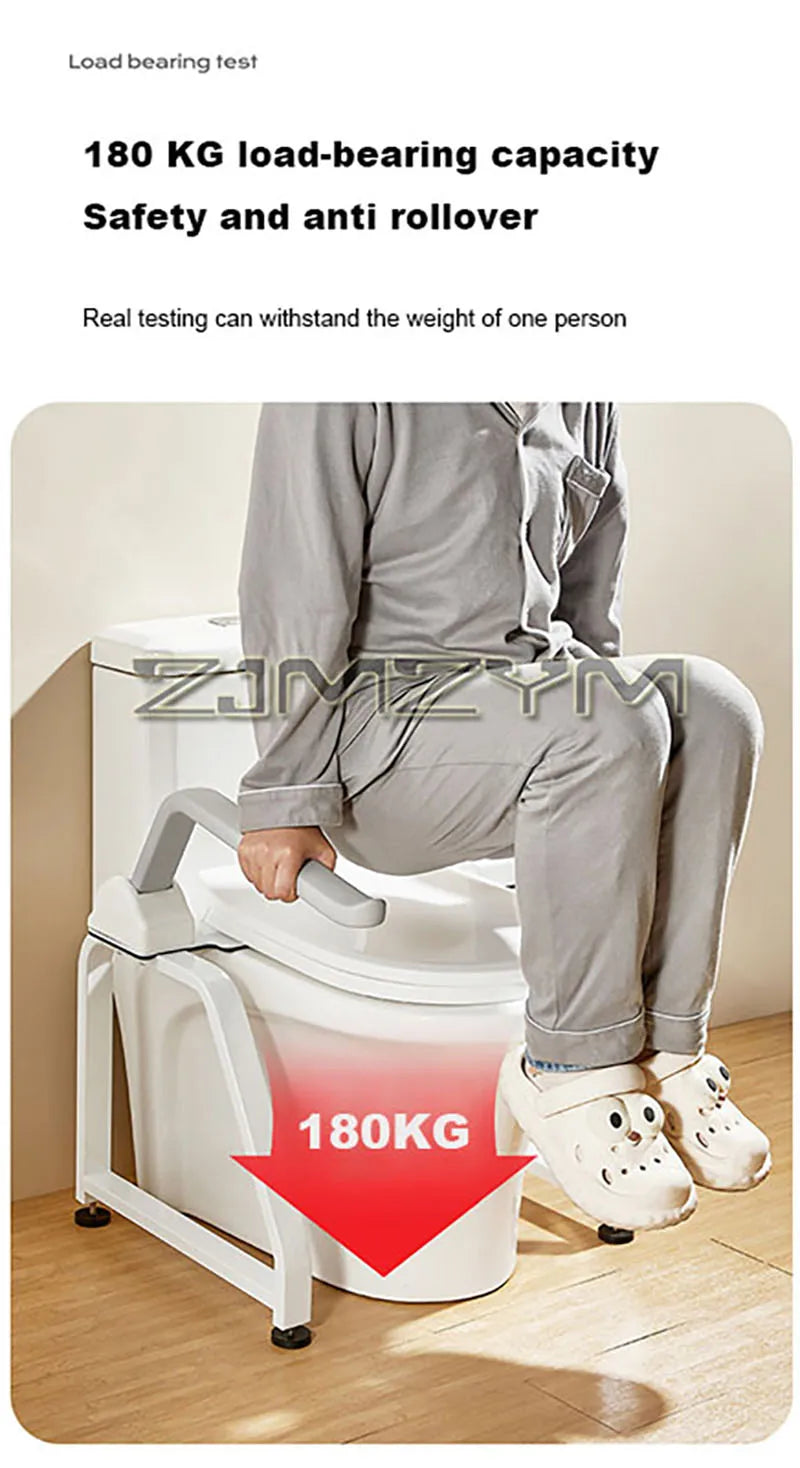 Main courante de toilette pour personnes âgées, sécurité antidérapante, étagère d'aide au salle de bain, siège de toilette, poignée pliable