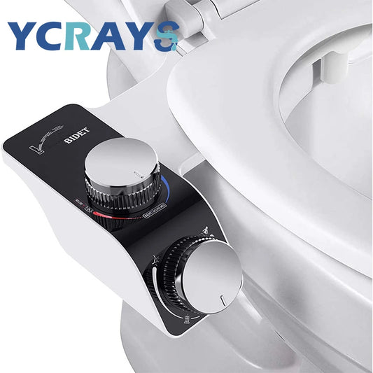 Bidet siège de toilette fixation Non électrique autonettoyant double buses lavage chaud froid mélangeur eau dame salle de bain accessoires pulvérisateur